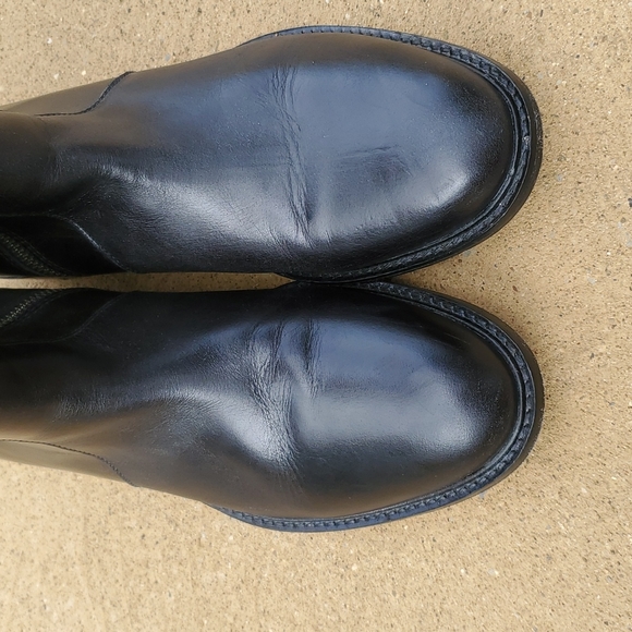 Johnston & Murphy Black & Brown Knee High Riding Boots Size 9 1/2 - Picture 5 of 10